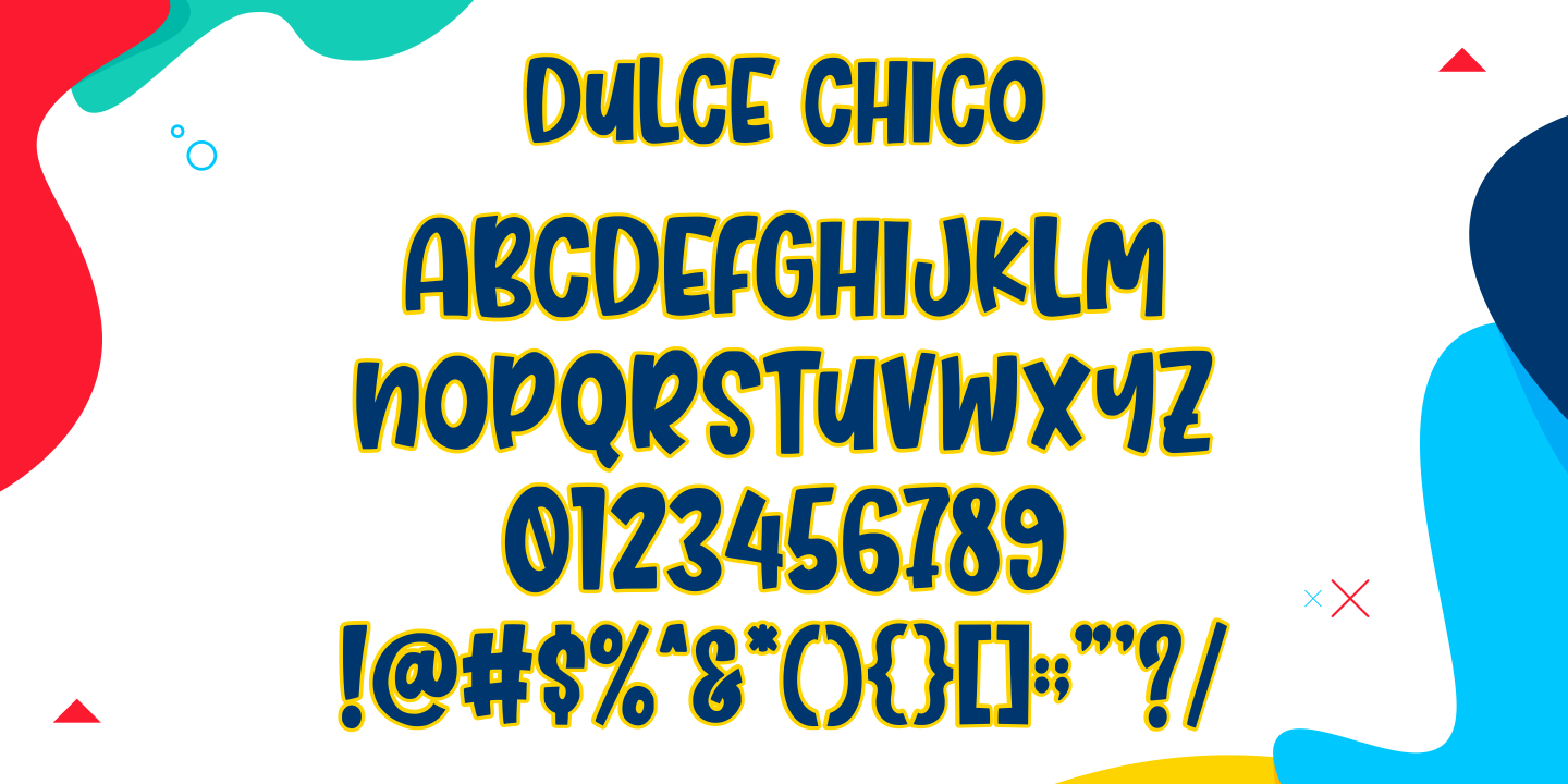 Пример шрифта Dulce Chico #3